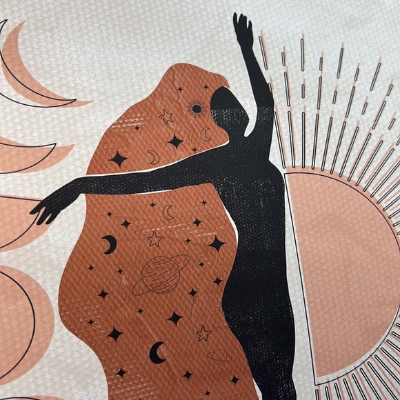 Wall Art Bohemian Woman Silhouette Celestial Print Poater Unframed - Picture 9 of 16